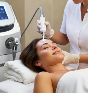 IPL photofacial skin rejuvenation treatment at Unique Boutique Your Day of Beauty in Newton Centre, MA