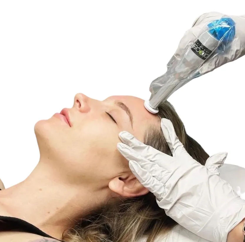 Microdermabrasion exfoliation treatment at Unique Boutique Your Day of Beauty in Newton Centre, MA